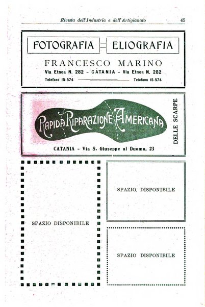 Rivista dell'industria e dell'artigianato organo dell'Unione industriale fascista della Sicilia orientale