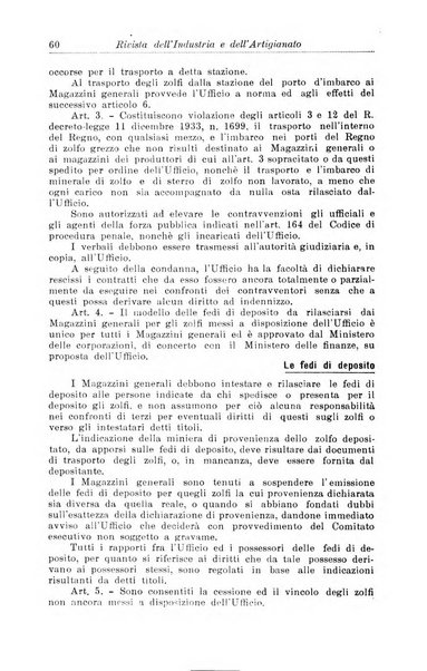 Rivista dell'industria e dell'artigianato organo dell'Unione industriale fascista della Sicilia orientale