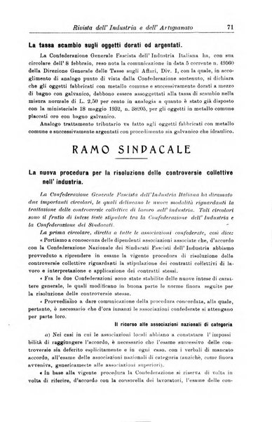 Rivista dell'industria e dell'artigianato organo dell'Unione industriale fascista della Sicilia orientale