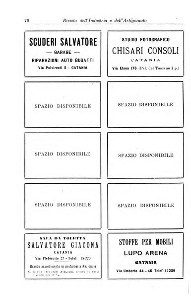 Rivista dell'industria e dell'artigianato organo dell'Unione industriale fascista della Sicilia orientale