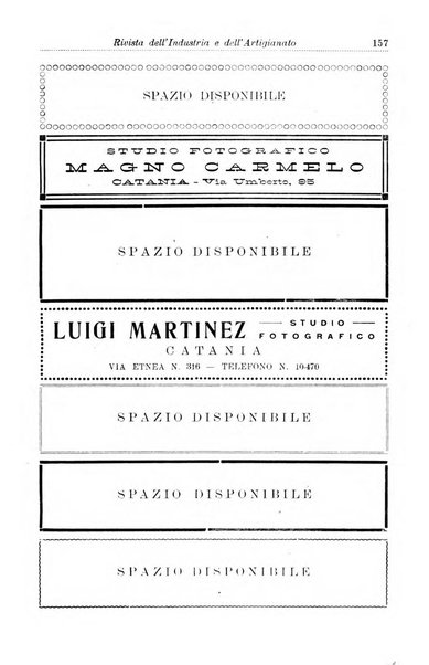 Rivista dell'industria e dell'artigianato organo dell'Unione industriale fascista della Sicilia orientale