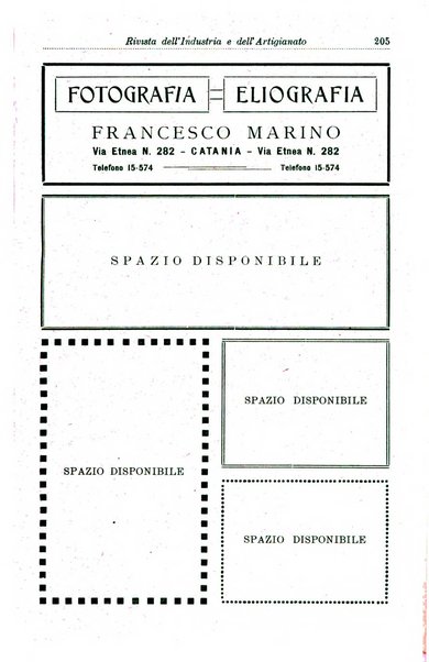 Rivista dell'industria e dell'artigianato organo dell'Unione industriale fascista della Sicilia orientale