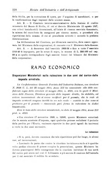 Rivista dell'industria e dell'artigianato organo dell'Unione industriale fascista della Sicilia orientale