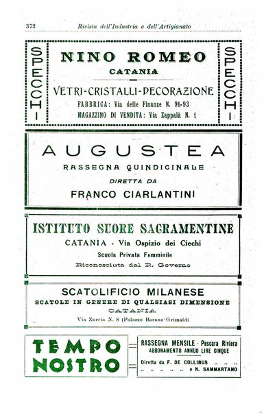 Rivista dell'industria e dell'artigianato organo dell'Unione industriale fascista della Sicilia orientale