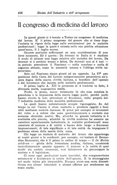 Rivista dell'industria e dell'artigianato organo dell'Unione industriale fascista della Sicilia orientale