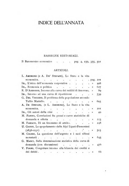 Rivista italiana di statistica economia e finanza