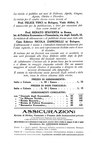 Rivista italiana di statistica economia e finanza