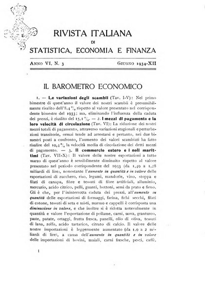 Rivista italiana di statistica economia e finanza