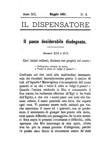 Il dispensatore periodico consacrato allo studio della parola