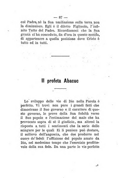 Il dispensatore periodico consacrato allo studio della parola