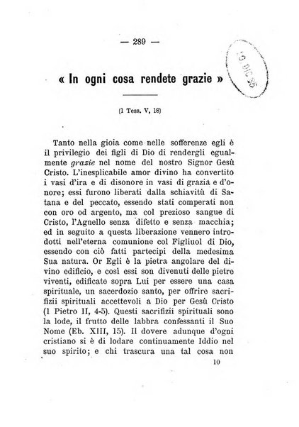 Il dispensatore periodico consacrato allo studio della parola