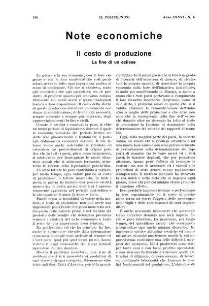 Il politecnico rivista di ingegneria, tecnologia, industria economia, arte