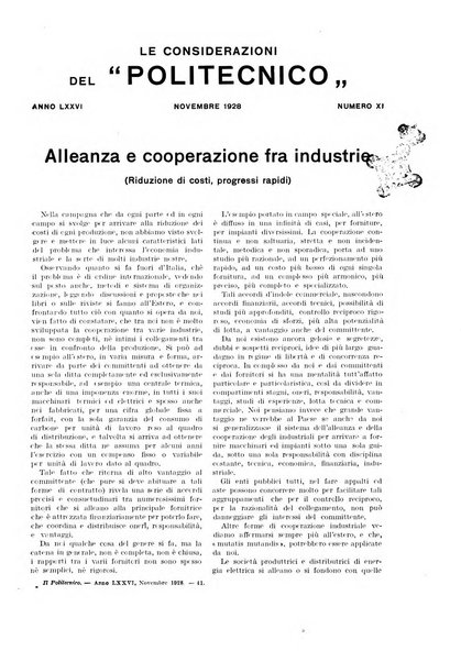 Il politecnico rivista di ingegneria, tecnologia, industria economia, arte