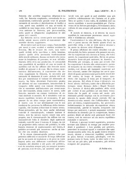 Il politecnico rivista di ingegneria, tecnologia, industria economia, arte