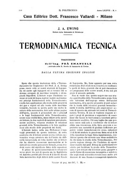 Il politecnico rivista di ingegneria, tecnologia, industria economia, arte