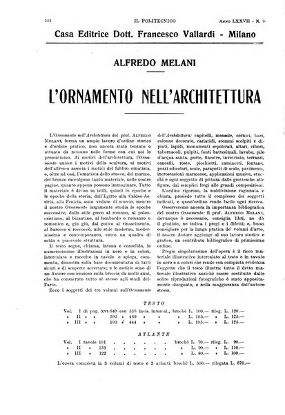 Il politecnico rivista di ingegneria, tecnologia, industria economia, arte