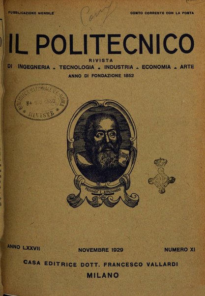 Il politecnico rivista di ingegneria, tecnologia, industria economia, arte