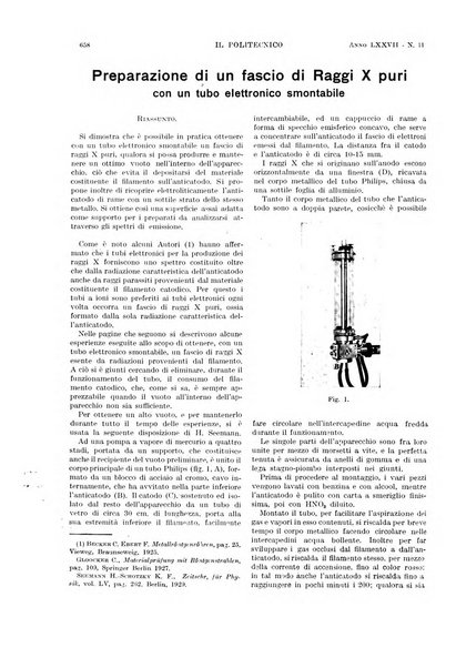 Il politecnico rivista di ingegneria, tecnologia, industria economia, arte