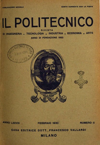 Il politecnico rivista di ingegneria, tecnologia, industria economia, arte