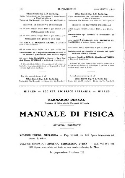 Il politecnico rivista di ingegneria, tecnologia, industria economia, arte