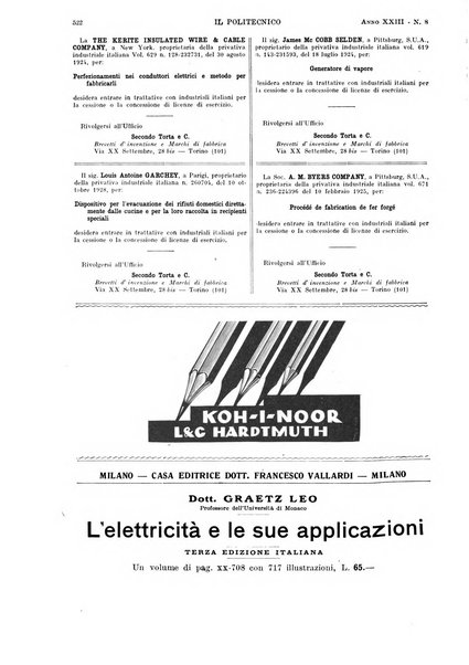 Il politecnico rivista di ingegneria, tecnologia, industria economia, arte