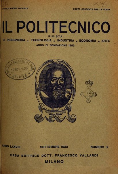 Il politecnico rivista di ingegneria, tecnologia, industria economia, arte