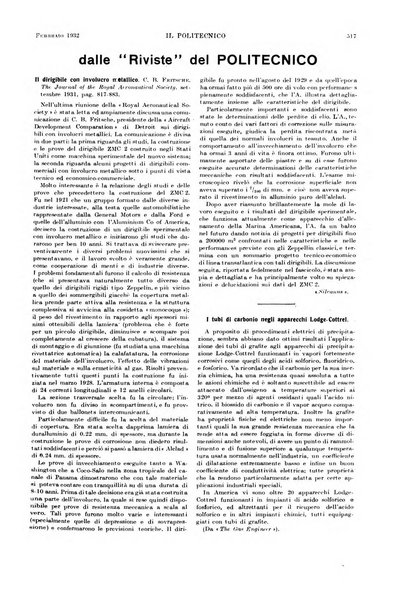 Il politecnico rivista di ingegneria, tecnologia, industria economia, arte