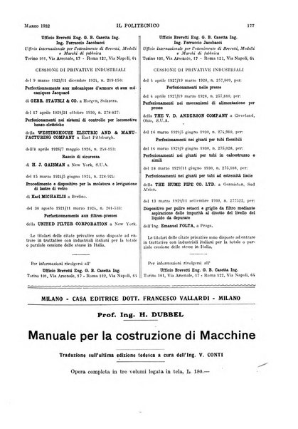 Il politecnico rivista di ingegneria, tecnologia, industria economia, arte