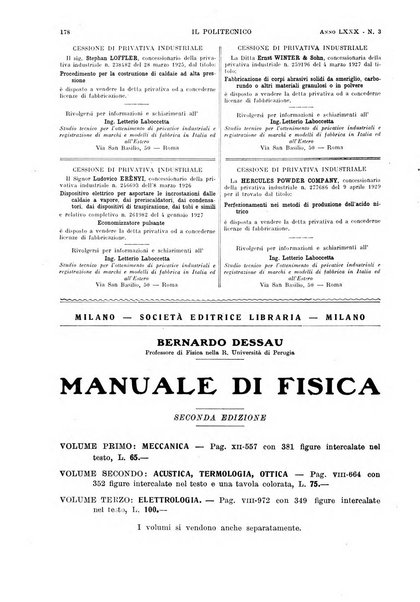 Il politecnico rivista di ingegneria, tecnologia, industria economia, arte