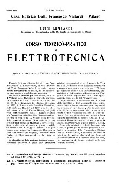 Il politecnico rivista di ingegneria, tecnologia, industria economia, arte