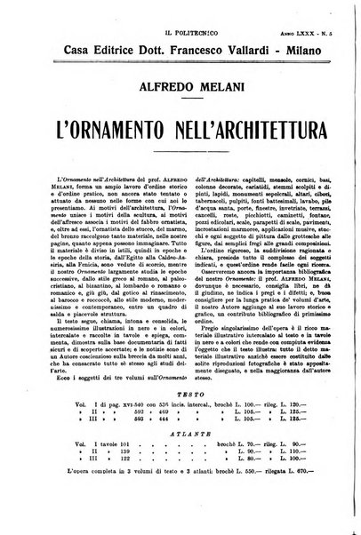 Il politecnico rivista di ingegneria, tecnologia, industria economia, arte