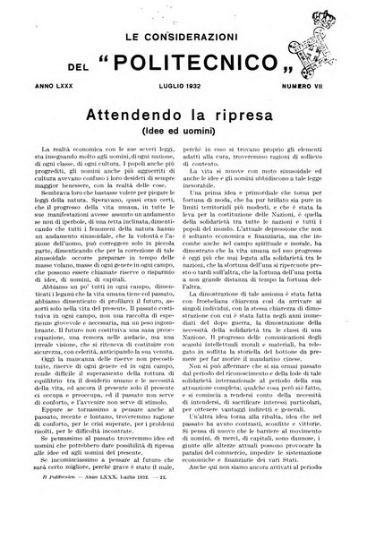 Il politecnico rivista di ingegneria, tecnologia, industria economia, arte