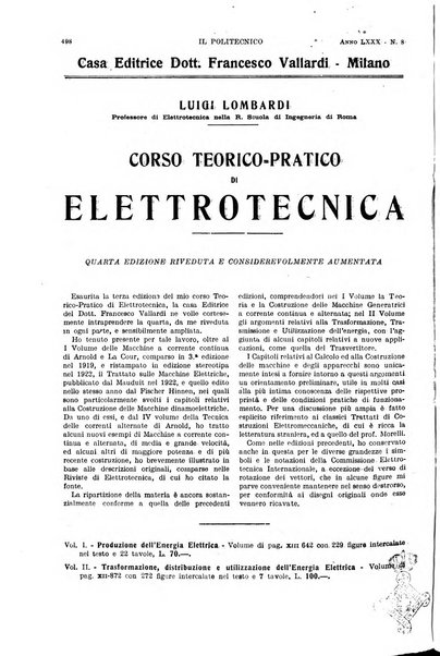 Il politecnico rivista di ingegneria, tecnologia, industria economia, arte