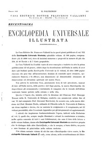 Il politecnico rivista di ingegneria, tecnologia, industria economia, arte