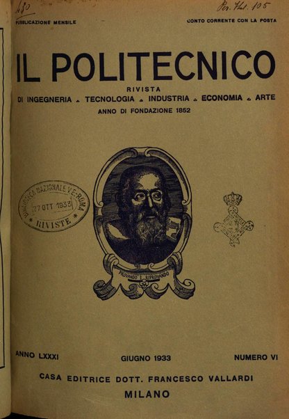 Il politecnico rivista di ingegneria, tecnologia, industria economia, arte