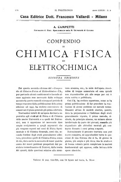 Il politecnico rivista di ingegneria, tecnologia, industria economia, arte