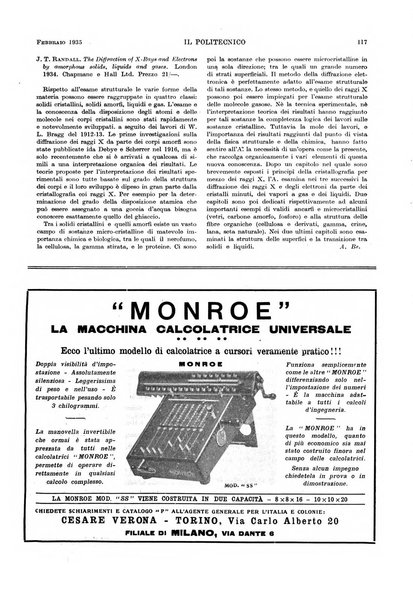 Il politecnico rivista di ingegneria, tecnologia, industria economia, arte