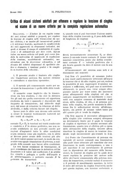 Il politecnico rivista di ingegneria, tecnologia, industria economia, arte