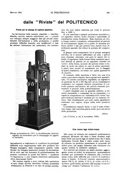 Il politecnico rivista di ingegneria, tecnologia, industria economia, arte