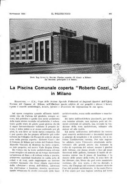 Il politecnico rivista di ingegneria, tecnologia, industria economia, arte