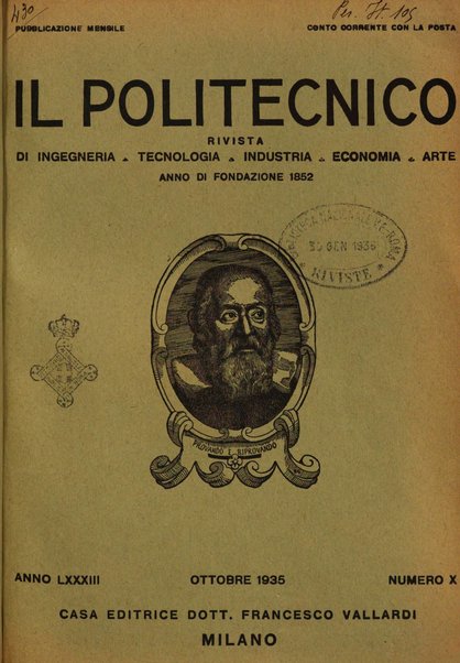 Il politecnico rivista di ingegneria, tecnologia, industria economia, arte