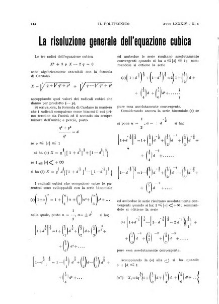 Il politecnico rivista di ingegneria, tecnologia, industria economia, arte