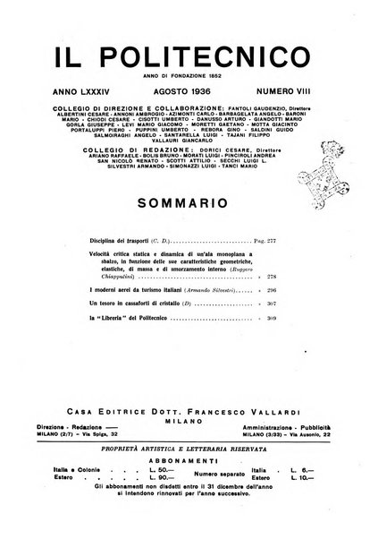 Il politecnico rivista di ingegneria, tecnologia, industria economia, arte