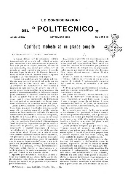 Il politecnico rivista di ingegneria, tecnologia, industria economia, arte