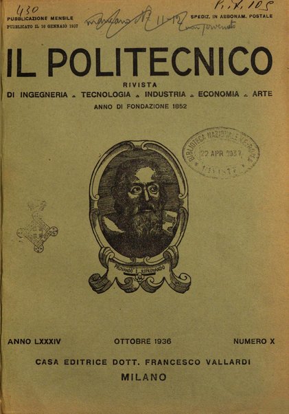 Il politecnico rivista di ingegneria, tecnologia, industria economia, arte