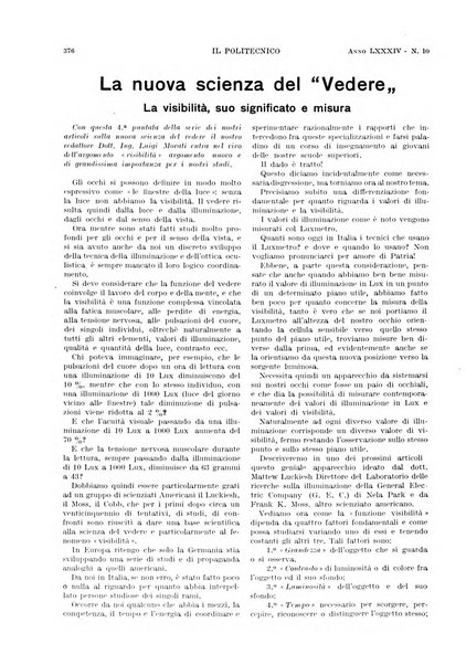 Il politecnico rivista di ingegneria, tecnologia, industria economia, arte