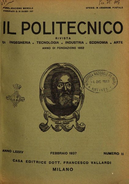 Il politecnico rivista di ingegneria, tecnologia, industria economia, arte