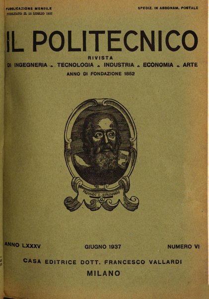 Il politecnico rivista di ingegneria, tecnologia, industria economia, arte