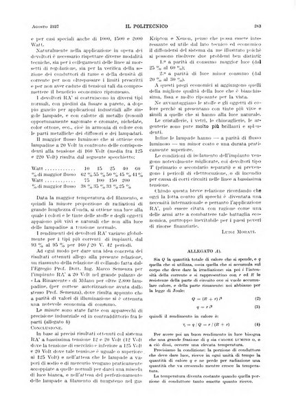 Il politecnico rivista di ingegneria, tecnologia, industria economia, arte