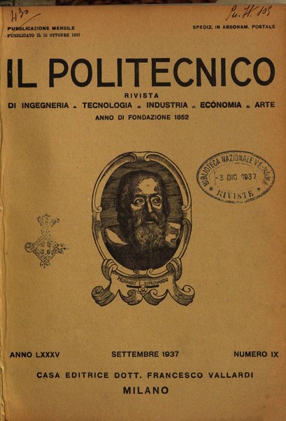 Il politecnico rivista di ingegneria, tecnologia, industria economia, arte